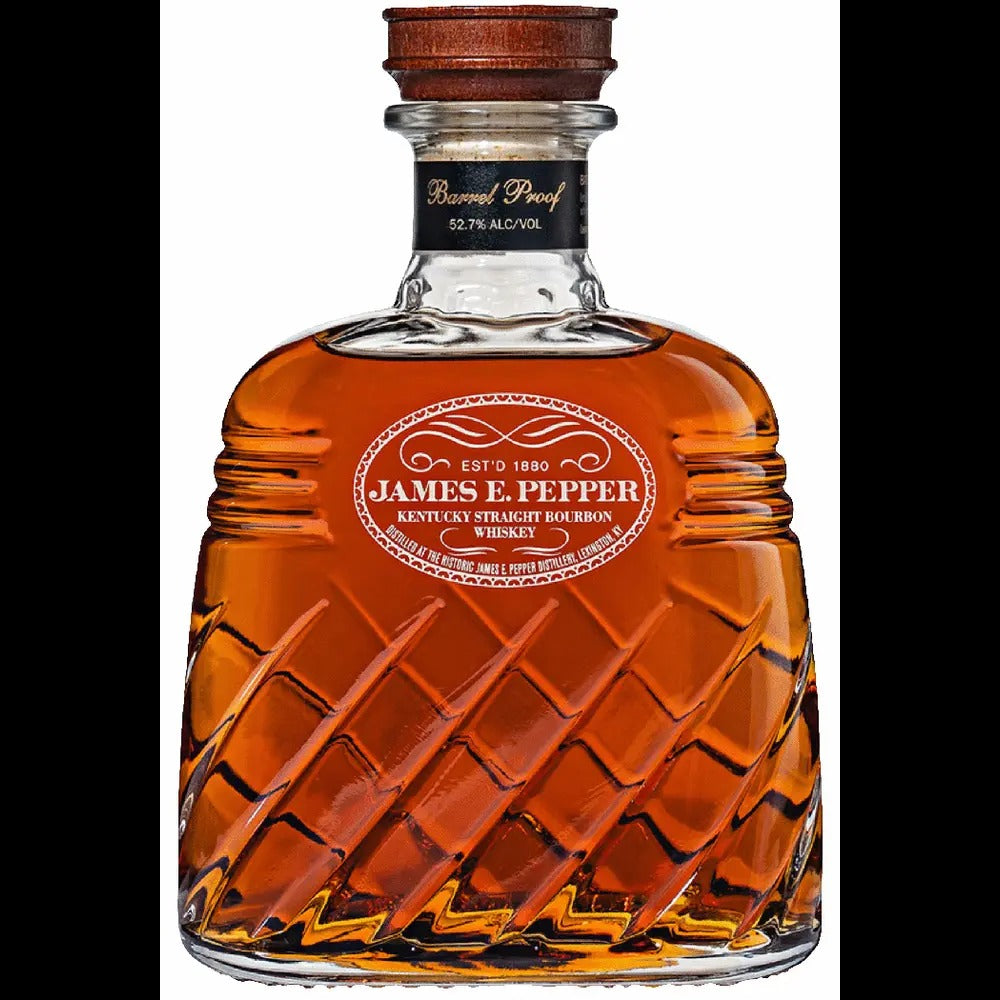 James E. Pepper Decanter Barrel Proof Straight Bourbon Whiskey (750ml)