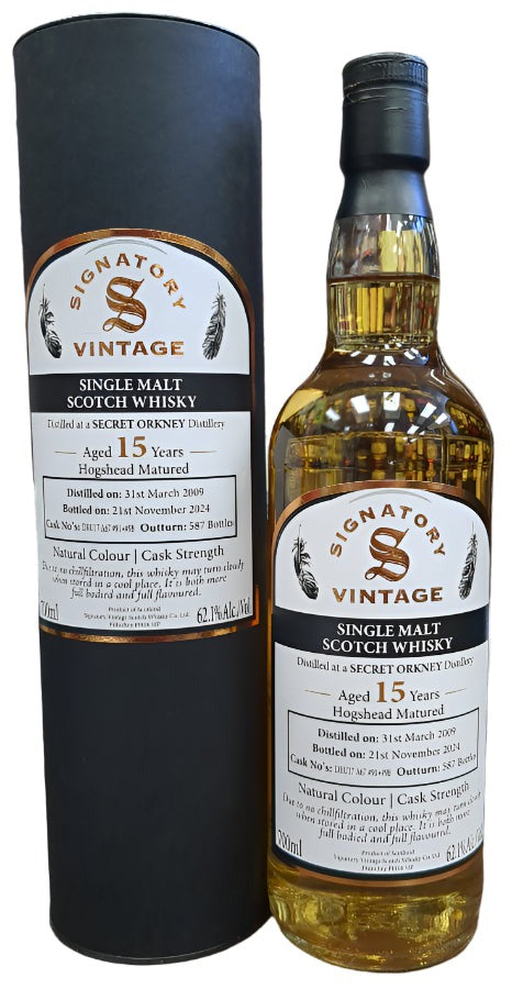 Signatory Secret Orkney Cask Strength 2009 15-year (700ml)