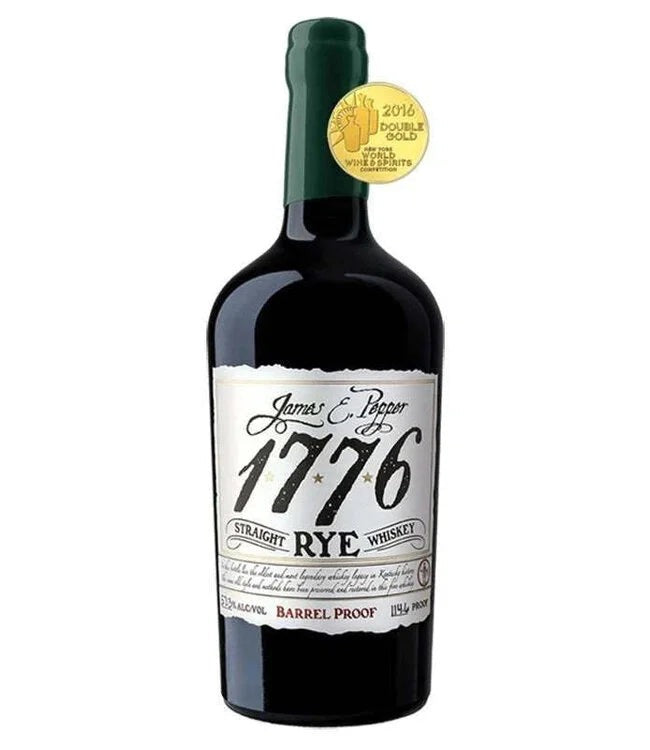 James E. Pepper 1776 Straight Rye Whiskey Barrel Proof – 117.6 Proof (750ml)