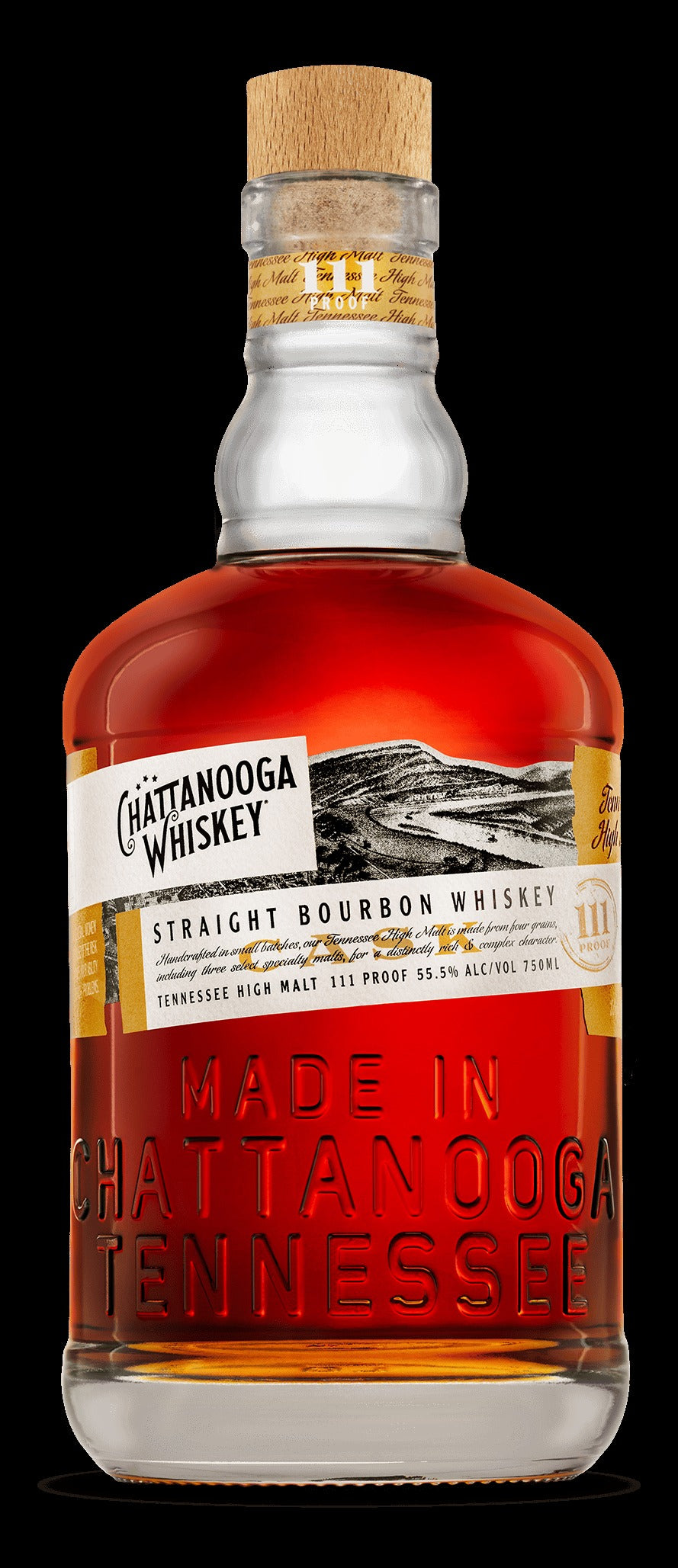 Chattanooga Straight Bourbon Whiskey 111 proof (750ml)
