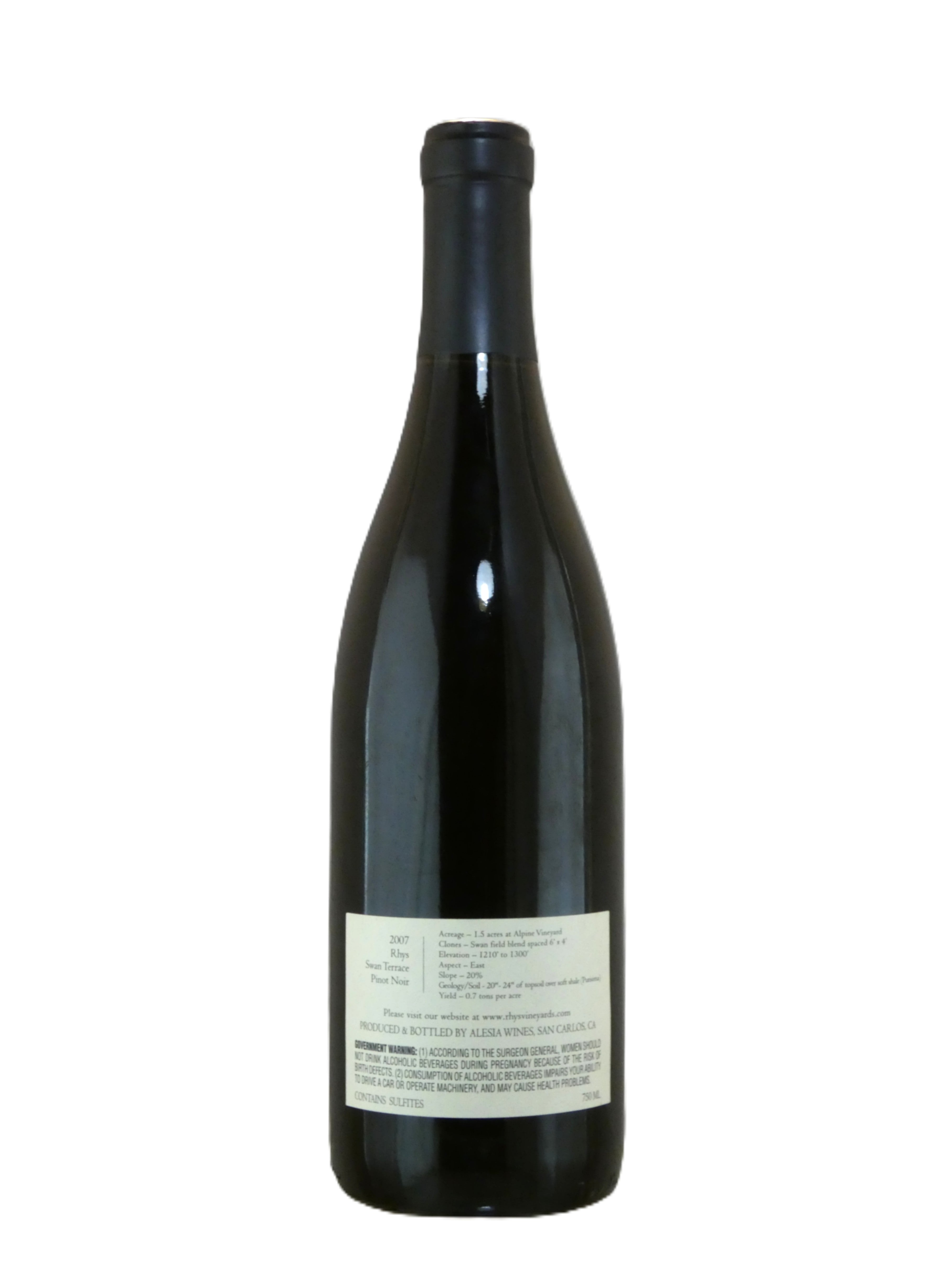 Rhys Vineyards Santa Cruz Mountains Swan Terrace Pinot Noir - 2007 (750ml)
