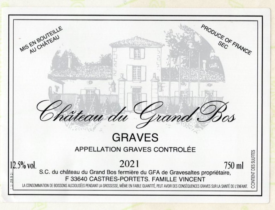 Grand Bos Graves Blanc - 2021 (750ml)