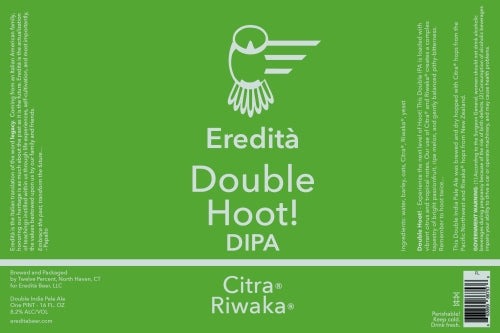 Eredita Double Hoot Hazy DIPA(16oz Can 4pk)