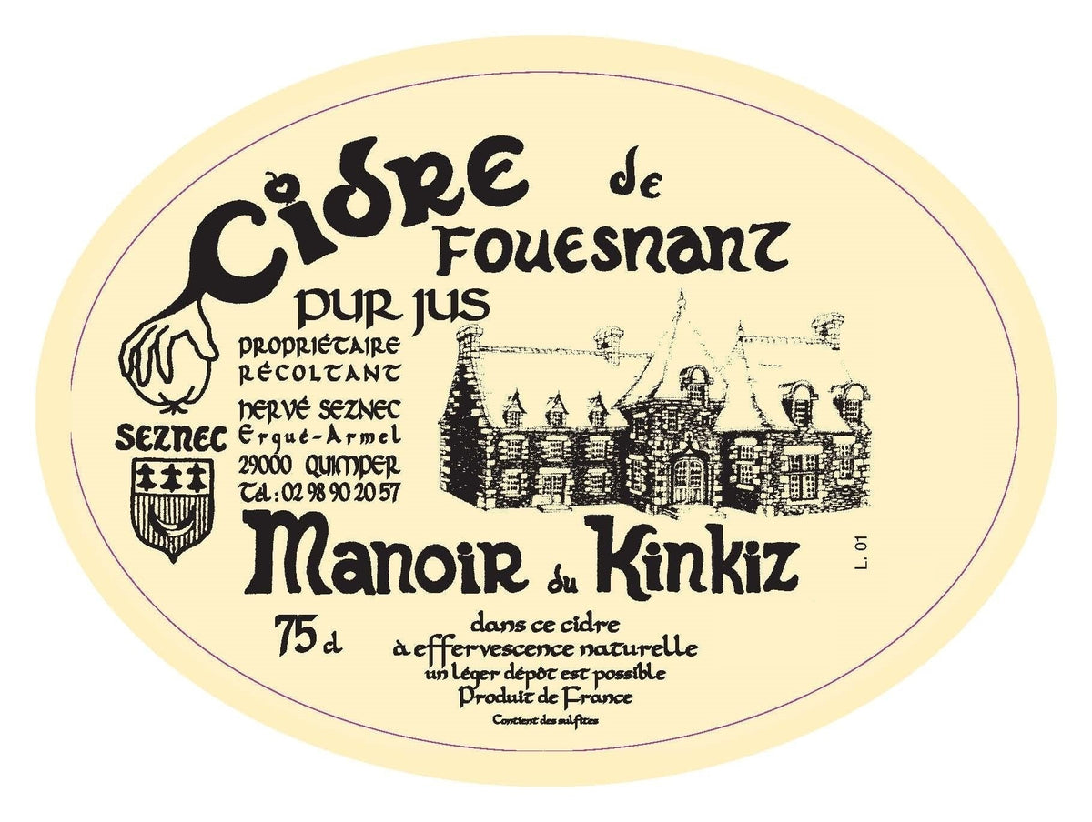 Manoir du Kinkinz Cidre de Fouesnant (750ml)