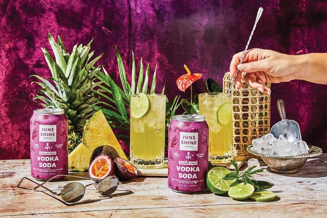 Juneshine Passion Fruit Vodka Soda (12oz Btl 4 Pk)