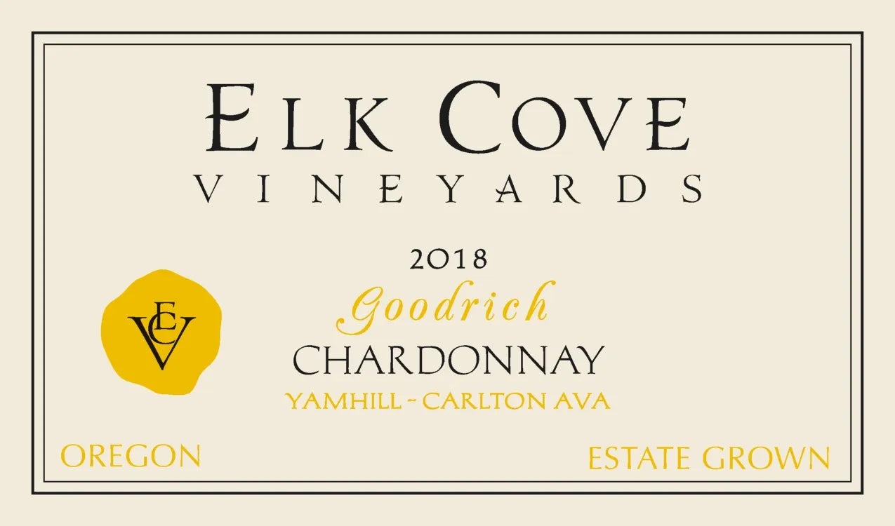 Elk Cove Chardonnay Goodrich Vyd - 2018 (750ml)