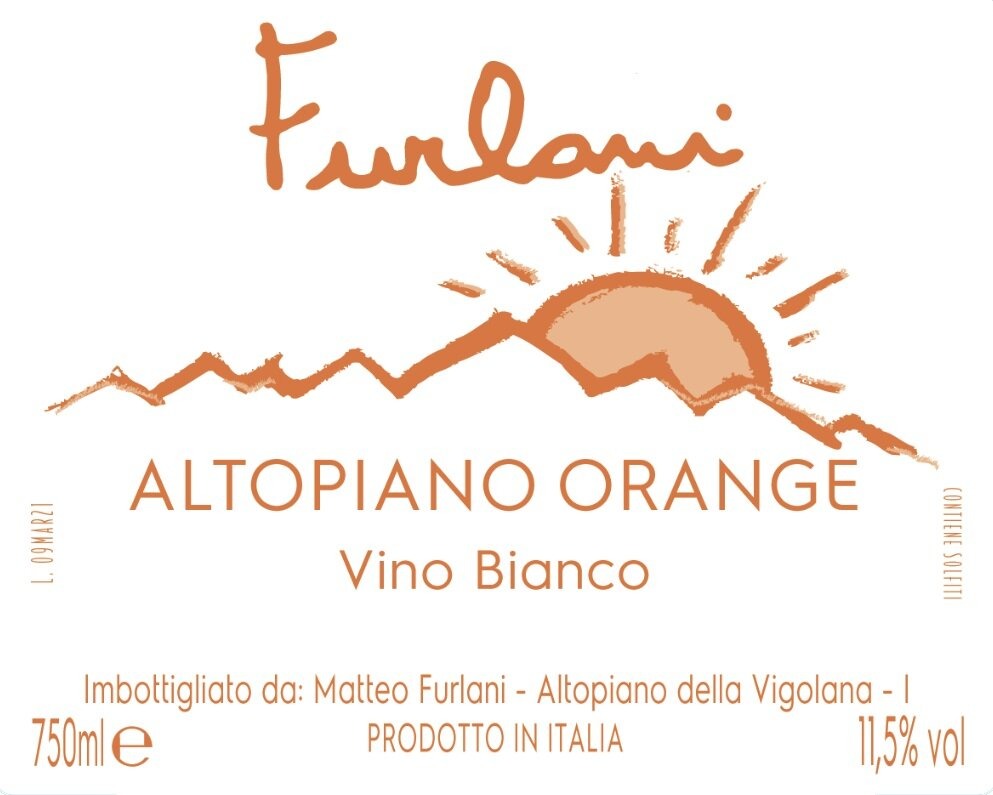 Cantina Furlani Alto Piano Orange - 2023 (750ml)