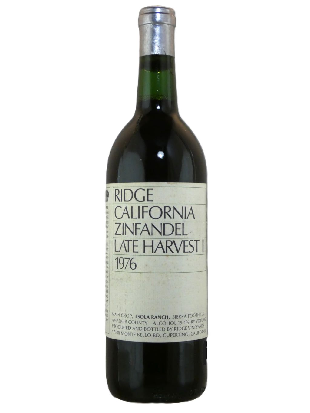 Ridge Vineyards Late Harvest II Zinfandel - 1976 (750ml)