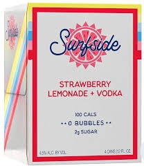 Surfside Strawberry Lemonade Vodka(12oz 4pk Can)