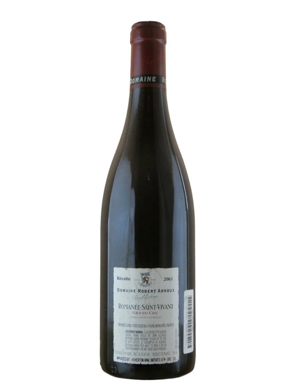 Arnoux-Lachaux Romanee-Saint-Vivant Grand Cru- 2001 (750ml)