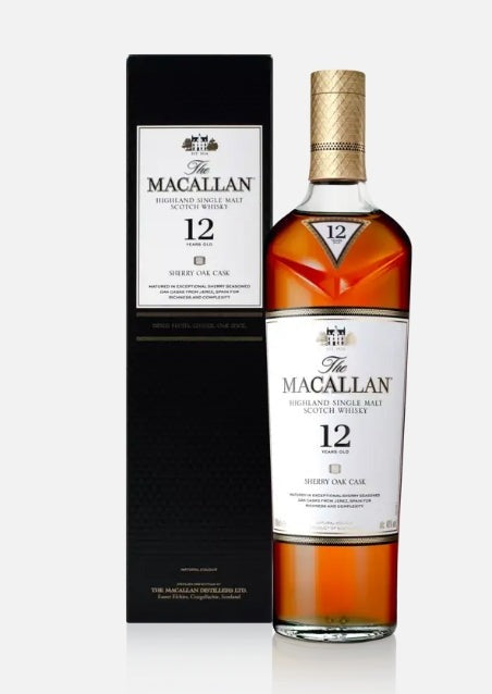 Macallan Sherry Oak Cask 12-Year Single Malt Scotch Whisky (750ml)
