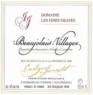 Jacky Janodet Domaine les Fines Graves Beaujolais Villages - 2023 (750ml)