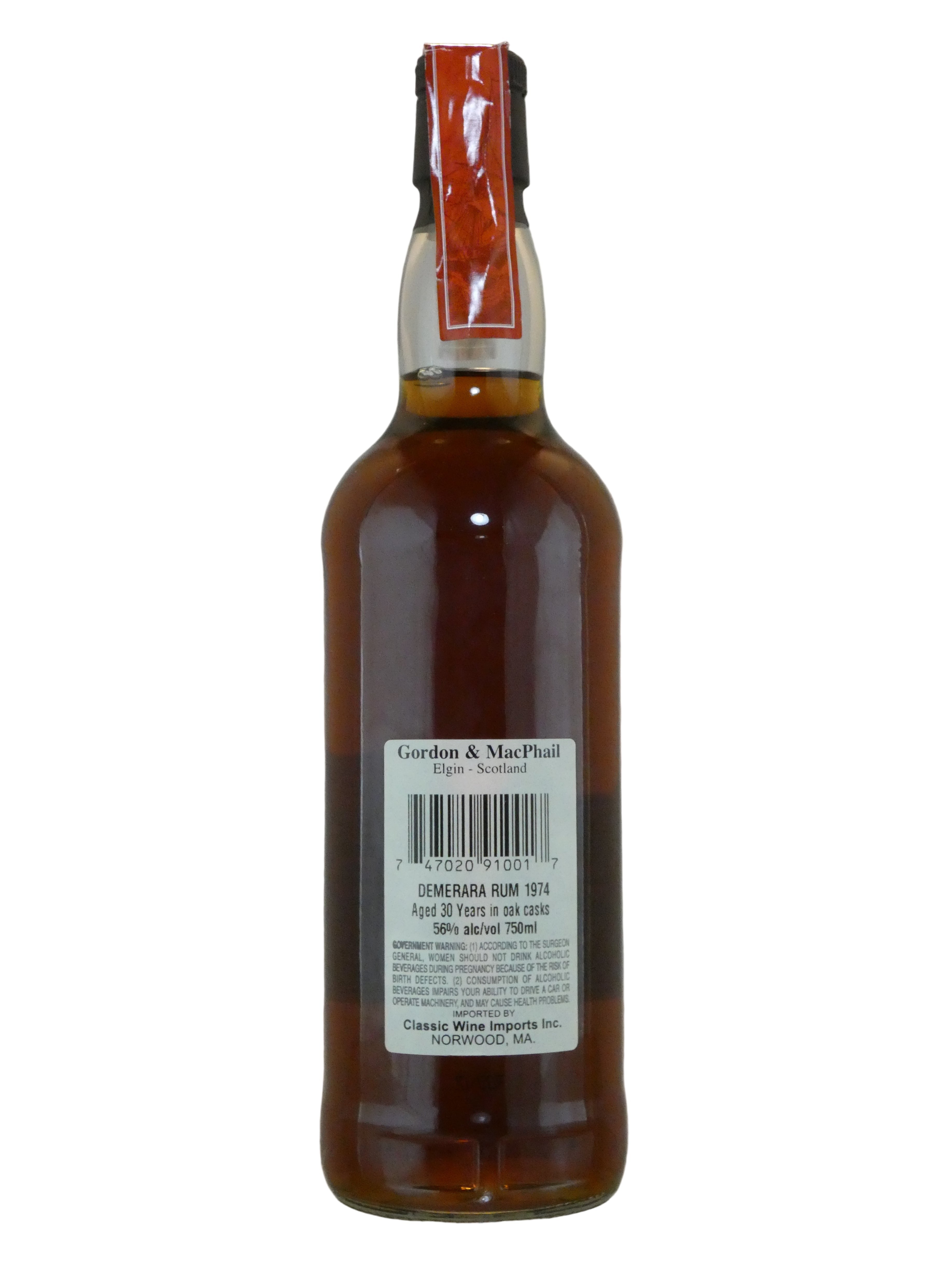 Gordon & MacPhail Demerara Vintage Rum - 1974 Bottled 2004 (750ml)