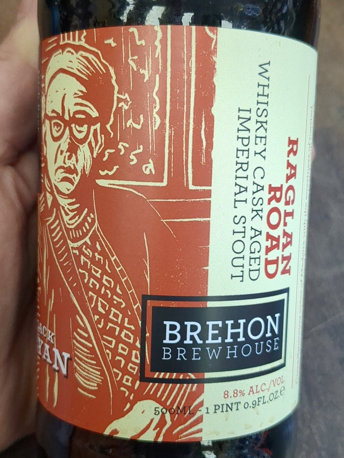 Brehon Brewhouse Raglan Road Jack Ryan Whiskey Cask Imperial Stout (500ml)
