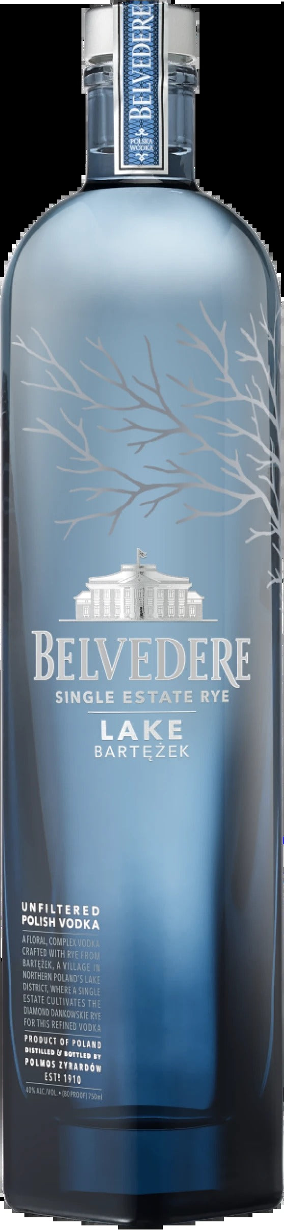 Belvedere 'Lake Bartezek' Single Estate Rye Vodka (750ml)