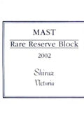 Mount Langi Ghiran Mast Rare Reserve Block Shiraz - 2002 (750ml)