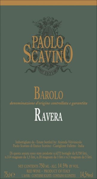 Paolo Scavino Barolo Ravera - 2018 (750ml)