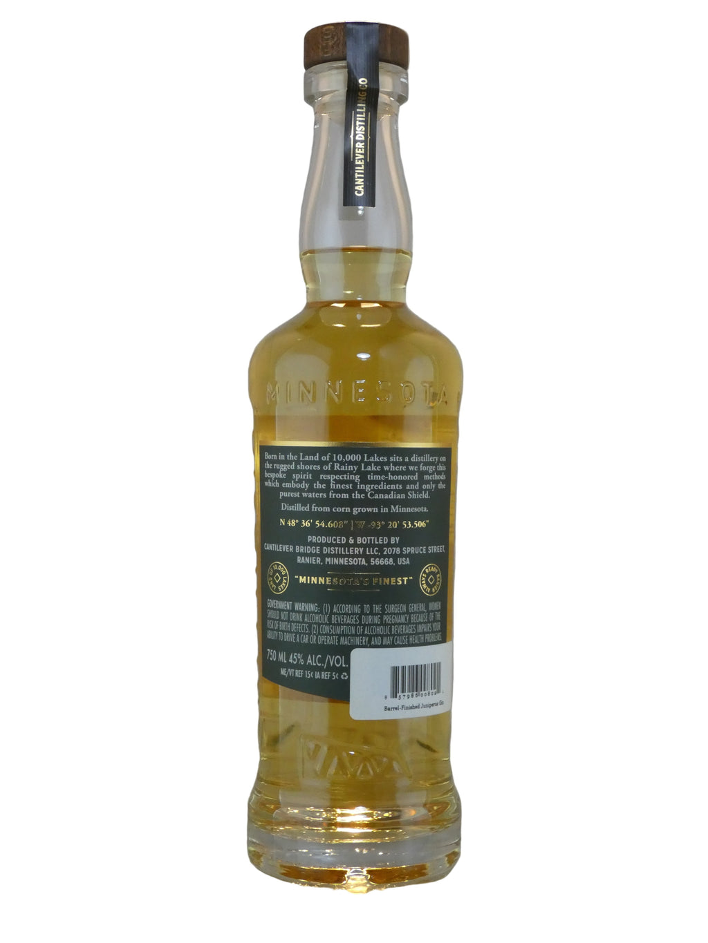 Cantilever Distillery Juniperus Barrel Finished Gin (750 ml)