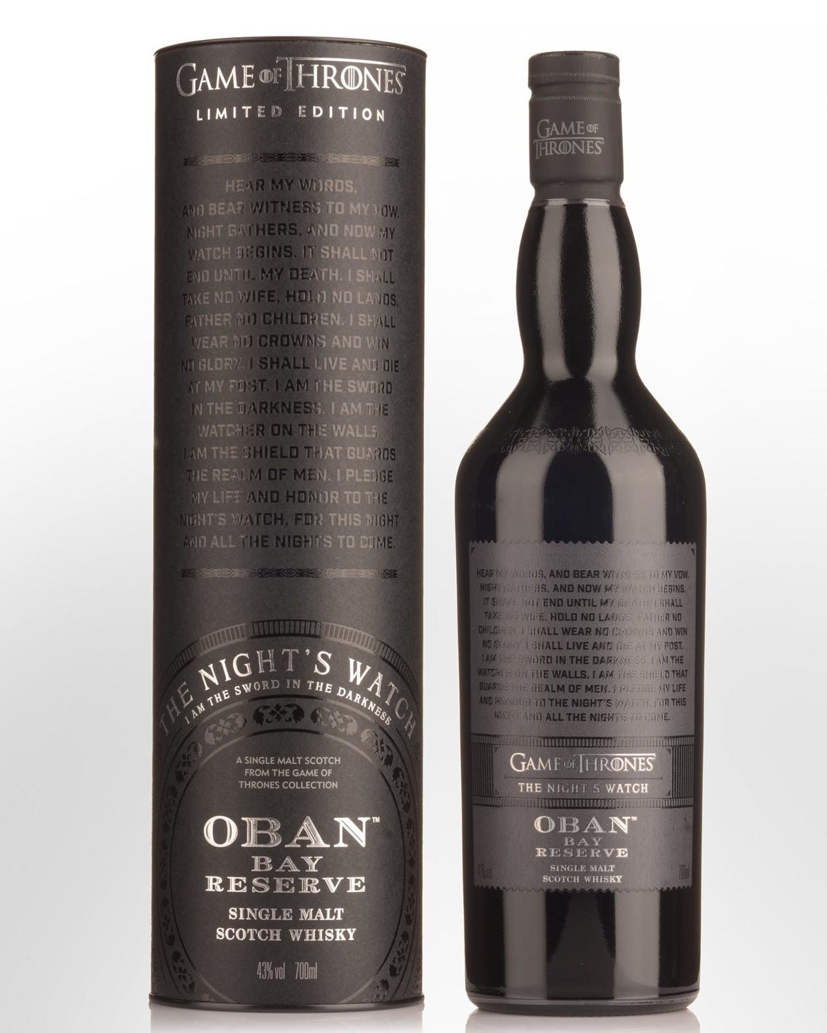 Oban Bay Reserve Scotch Game of Thrones The Night's Watch (750ml)