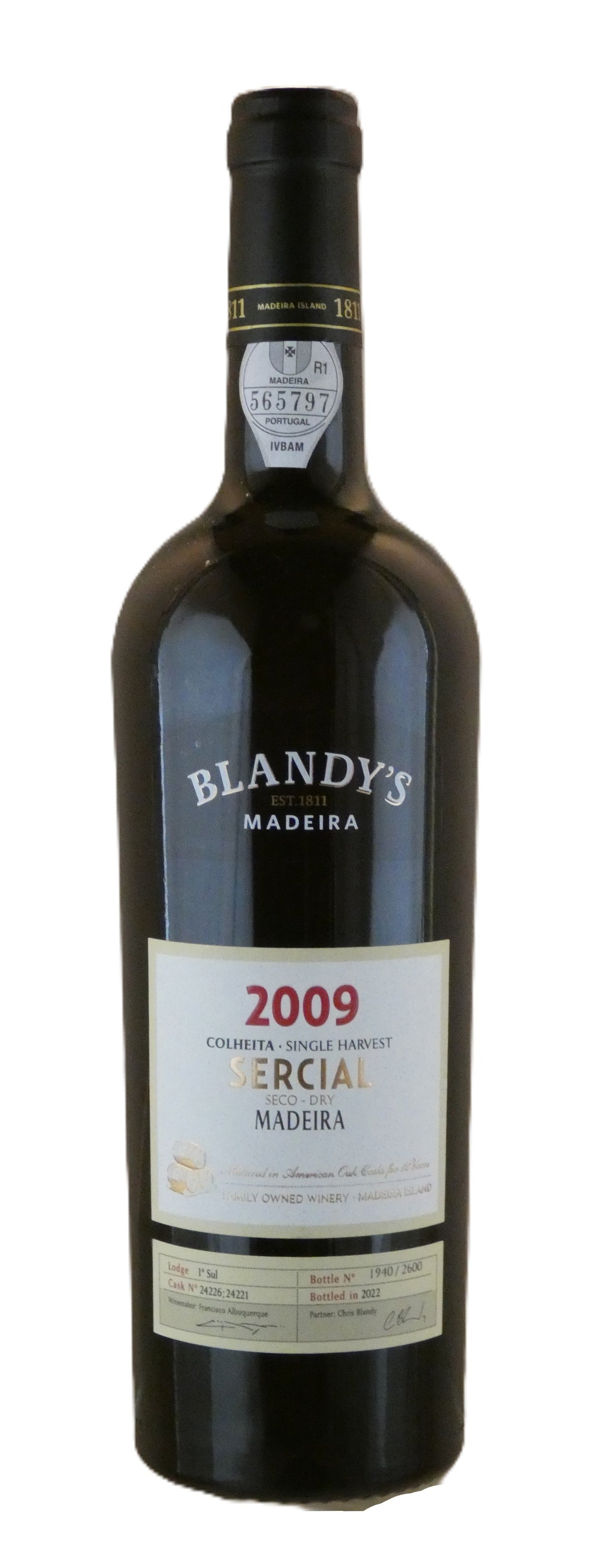 Blandy's Colheita Sercial Madeira - 2009 (750ml)