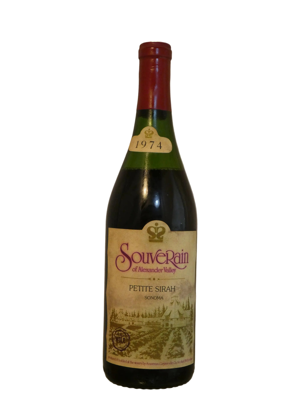 Souverain Petite Sirah (Mid- Shoulder Fill)- 1974 (750ml)