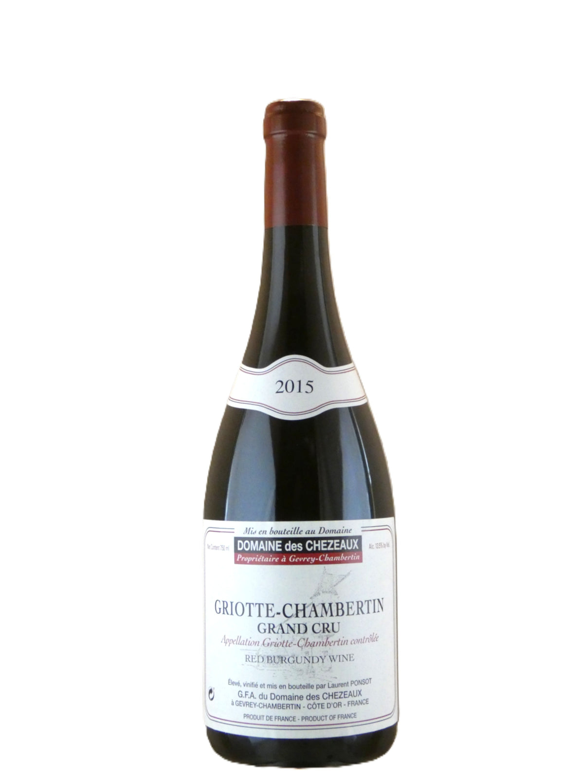 Domaine des Chezeaux Griotte-Chambertin Grand Cru (Ponsot) - 2015 (1.5L)