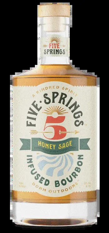 Five Springs Honey Sage Infused Bourbon Whiskey (750ml)